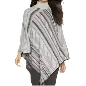 Lauren Ralph Lauren Knit Cotton Linen Poncho
